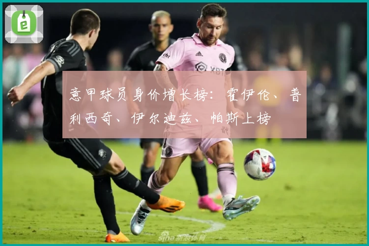 意甲球员身价增长榜：霍伊伦、普利西奇、伊尔迪兹、帕斯上榜